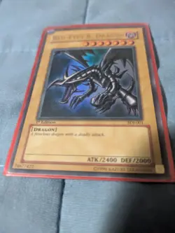Yugioh Red-Eyes Black Dragon SDJ-001 1st Edition Holo Rare Yu-Gi-Oh! - Image 4
