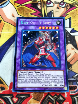Gem-Knight Ruby ha05-en019 1st Edition (NM) Secret Rare Yu-Gi-Oh! - Image 1