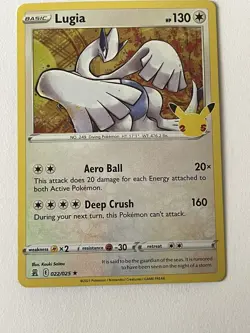 Holo Rare Lugia 022/025 Celebrations 25th Anniversary Pokemon Card NM-MT! - Image 1