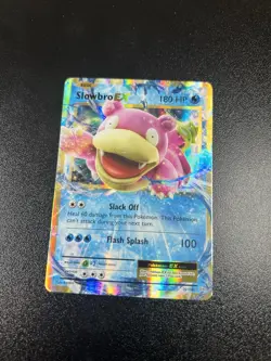 Pokemon TCG Slowbro EX Full Art Holo Evolutions Set 26/108 180 HP Card - Image 1