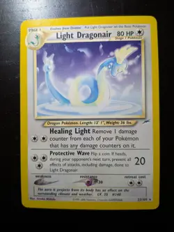 Light Dragonair Neo Destiny Unlimited Rare 22/105 Pokemon Card HP - Image 3