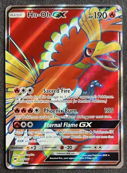 Pokemon TCG Ho-Oh GX 131/147 Burning Shadows Ultra Rare Card NM Condition - Image 1