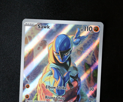 Pokemon Card TCG - Sawk 130/086 - White Flare English - Illustration Rare - NM ⭐ - Image 2
