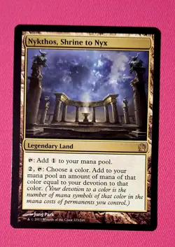 Nykthos, Shrine to NYX Theros Regular Rare MTG Magic the Gathering Land NM 🔥 - Image 1