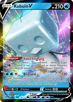 Kubuin V 055/192 Clash der Rebellen | Eiscue V Deutsch Pokemon Sammelkarte - Image 1