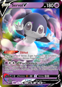 Servol V 091/202 Schwert & Schild | Indeedee V Deutsch Pokemon Sammelkarte - Image 1