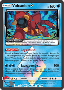 Volcanion 31/131 Prisma Stern Grauen der Lichtfinsternis Pokemon Sammelkarte Deu - Image 1