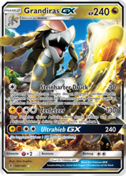 Grandiras GX 100/145 Stunde der Wachter | Kommo-o GX Deutsch Pokemon Sammelkarte - Image 1