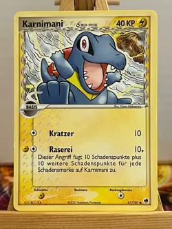 Karnimani 67/101 EX Dragon Frontiers Common Deutsch Exc Pokemon - Image 1
