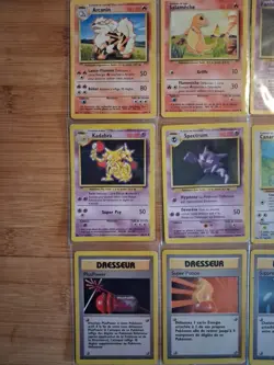 Carte Pokemon-Lot de 11 Cartes-Edition 2- Set De Base-Wizards-Etat Moyen-FR - Image 2