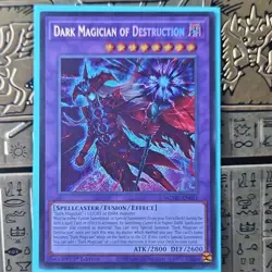 Yugioh! Dark Magician of Destruction Maze of Muertos MZMU-EN011 Secret Rare - Image 1