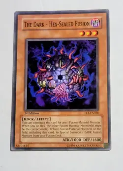 Yugioh The Dark Hex Sealed Fusion FET-EN028 Common 1st Edition NM - Image 1