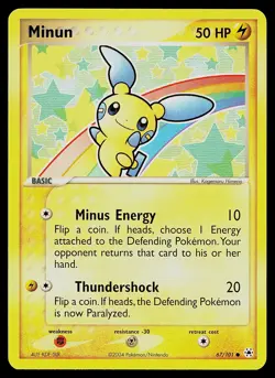 Pokemon Card - Minun Hidden Legends 67/101 Common - Image 1