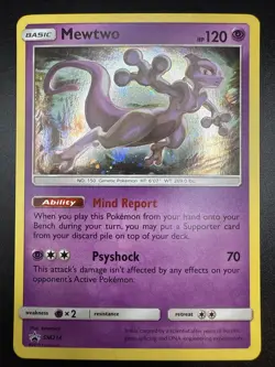 Pokemon TCG Mewtwo SM214 Holo Ultra Rare Black Star Promo Card, NM - Image 3