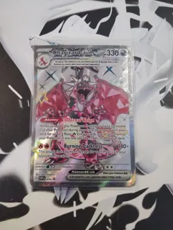 Pokemon Card Charizard EX SVP 074 Scarlet & Violet Black Star Promo Full Art NM - Image 1