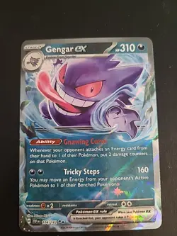 Gengar ex - 104/162 - Pokemon Temporal Forces Ultra Rare Card NM - Image 1