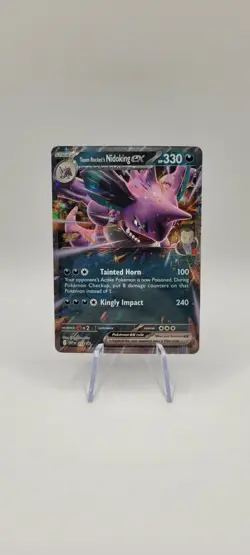 Pokemon TCG: Team Rockets Nidoking 217 Black Star Promo Card Destined Rivals NM - Image 1