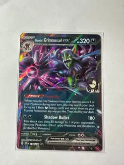 Marnies Grimmsnarl EX Card 136/182 Destined Rivals, NM Condition - Image 1