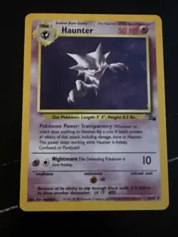 Haunter 6/62 Holo Fossil 1999 English Pokemon Card - Image 1