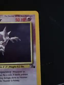 Haunter 6/62 Holo Fossil 1999 English Pokemon Card - Image 3