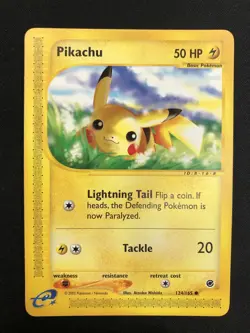 Pokemon Pikachu 124/165 Expedition Unlimited Wizards ENG Vintage Cards - Image 1