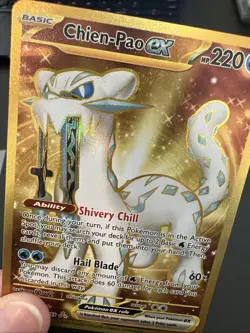 Pokemon TCG Chien-Pao EX Hyper Rare Card Sv02 Paldea Evolved 274/193 - Image 3
