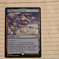 Otawara Soaring City Kamigawa Neon Dynasty Regular Blue Rare Land Wizards Engli… - Image 1