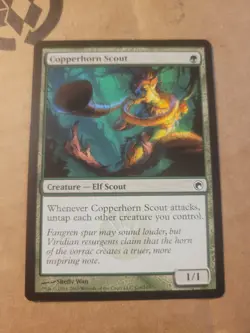 MTG Magic Gathering Copperhorn Scout 116/259 Scars of Mirrodin LP BULK DISCOUNT - Image 1