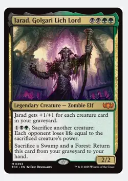Jarad, Golgari Lich Lord | MTG TDC | EDH Commander Graveyard Sac | Mythic NEW NM - Image 1