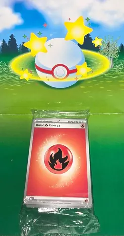 Pokemon TCG 2025 Basic Fire Energy Sealed Pack English - Image 1