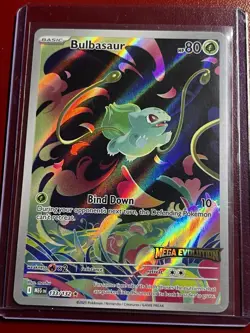 Bulbasaur 133/132 Pokemon STAMPED Mega Evolution Illustration Rare Near Mint 1 - Image 1
