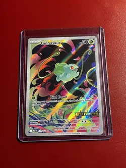 Bulbasaur 133/132 Pokemon STAMPED Mega Evolution Illustration Rare Near Mint 1 - Image 2