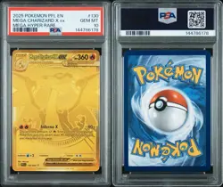 Pokemon TCG Mega Charizard X EX Mega Hyper Rare Holo PSA 10 360 HP - Image 3