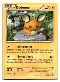 Dedenne #34/111 XY - Furious Fists Pokemon tcg - Image 1