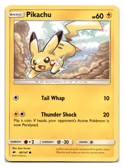 Pikachu #40/147 SM - Burning Shadows Pokemon tcg - Image 1