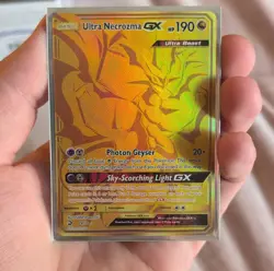 Pokemon Ultra Necrozma GX Dragon Majesty Secret Rare Full Art Holo 78/70 - Image 1