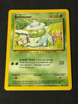Bulbasaur 44/102 - Pokemon Base Set Unlimited 5 - Image 1