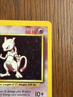 MEWTWO (Holo) 1999 Pokemon Base Unlimited 10/102 - LP - Image 2