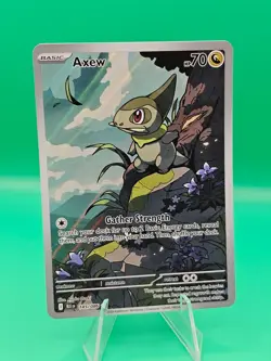 Pokemon TCG Axew 145/086 SV: Black Bolt Holo Illustration Rare Near Mint - Image 1