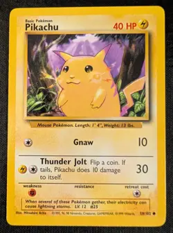 Pikachu Yellow Cheeks - 58/102 Base Set - NM - Pokemon TCG - Image 3