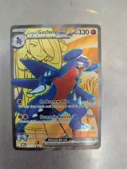 Cynthia's Garchomp ex 215/182 Ultra Rare SV10: Destined Rivals Pokemon TCG NM - Image 1