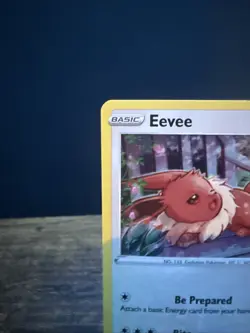 Pokemon Eevee SWSH175 Cosmos Holo Black Star Promo TCG with Swirl Near Mint - Image 2