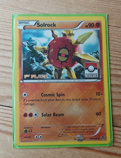 Pokemon Solrock 1st Place Pokemon League 64/146 - Image 1