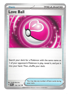 Love Ball 156/167 Twilight Masquerade - Pokemon TCG - Pack Fresh - Image 1