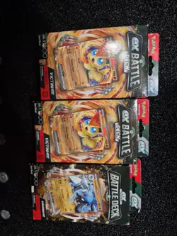3X Pokemon TCG Factory Sealed EX Battle Deck - 2 VICTINI/1 LUCARIO (C273) - Image 1