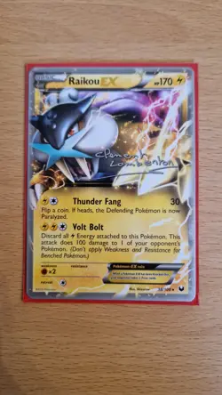 Pokemon TCG Dark Explorers World Championship 2013 Raikou EX - Image 1