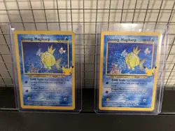 2 Shining Magikarp 66/64 25th Anniversary Pokemon Celebrations Pack Fresh NM - Image 1