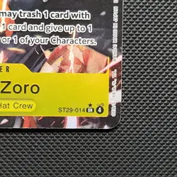 ONE PIECE Roronoa Zoro SR (Full Art) ST29-014 Starter Deck 29: Egghead Foil - Image 4