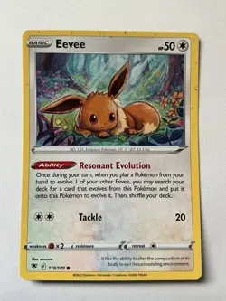 Pokemon Eevee 2022 Radiance Astral Card 119/189 Pokemon - Image 1