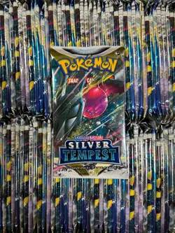 36 x SILVER TEMPEST Sealed BOOSTER PACKS (Box Lot) 10 Pokemon Cards Per Pack - Image 1